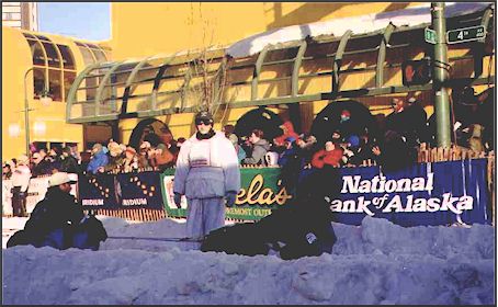 Ryan representing Honorary Mushers in the 1999 Iditarod