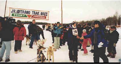Ryan winning the 1999 Junior Iditarod